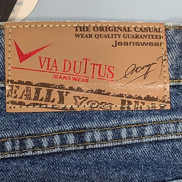 VIA DUTTUS 20" Brazilian Denim Blue Jean Skirt Womens Size 2 NWT - Picture 3 of 11